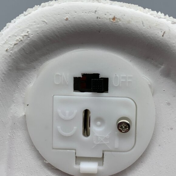 Cute Ceramic Snowman Dressed like Santa with Clear Light-Up Tree - Picture 9 of 10